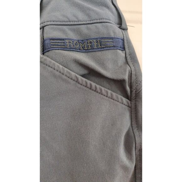 ROMFH 30R Riding Pants Gray with Blue Trim, Stain on leg - Picture 7 of 9